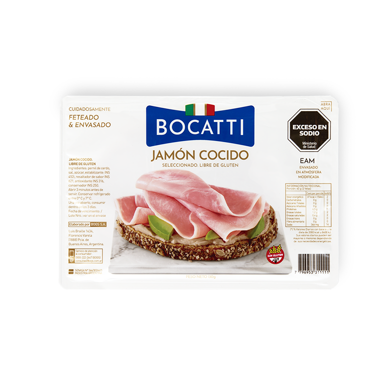 Jamón cocido feteado
